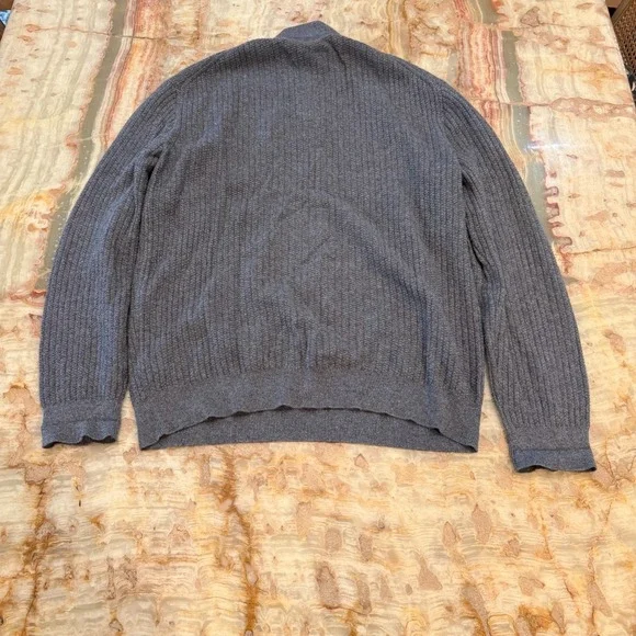 Ermenegildo Zegna Mens Pullover Sweater Dark Gray Classis Winter Autumn 2XL - Picture 2 of 7